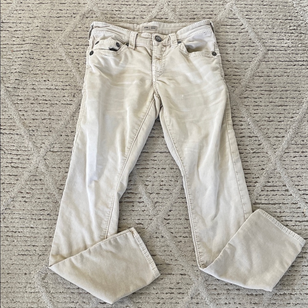 True Religion Stylish Geno Cream Pants size 28
